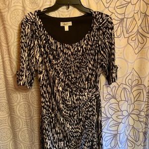 Dressbarn black and white business dress